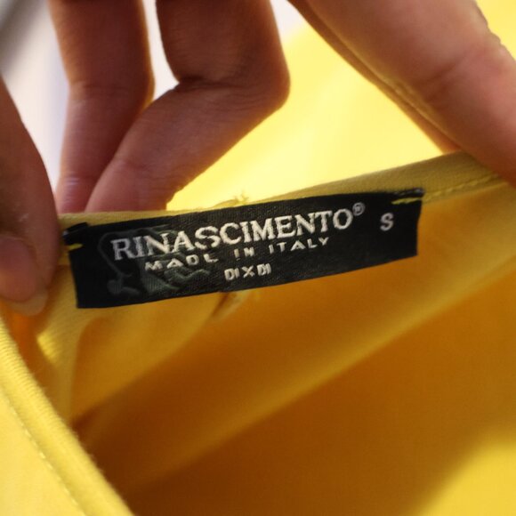 RINASCIMENTO - Yellow cape dress - Picture 5 of 5